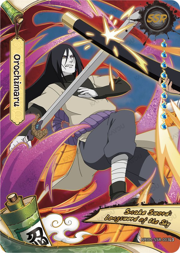 Orochimaru NRI01-SSR-003L3 card from Earth Scroll Series 1