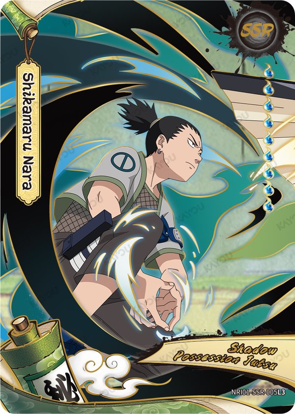 Shikamaru Nara NRI01-SSR-005L3 card from Earth Scroll Series 1