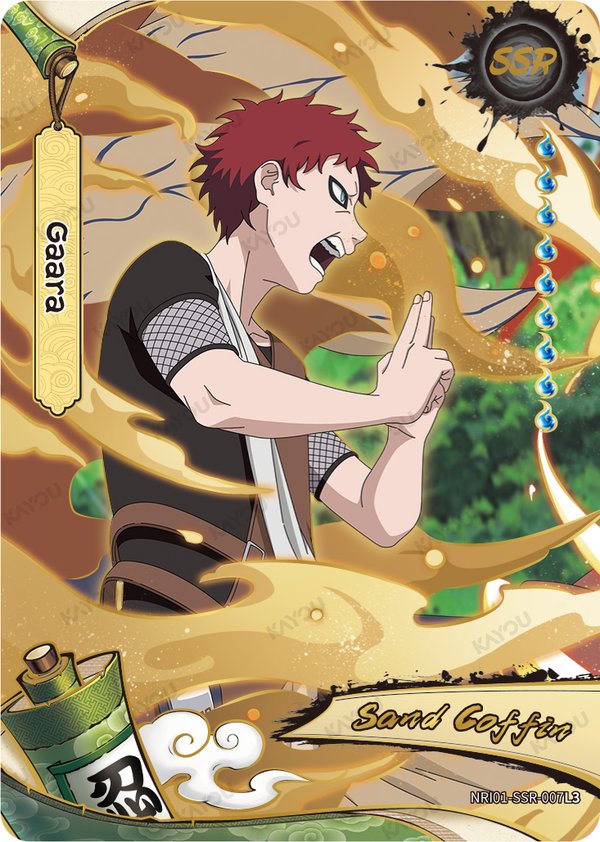 Gaara NRI01-SSR-007L3 card from Earth Scroll Series 1