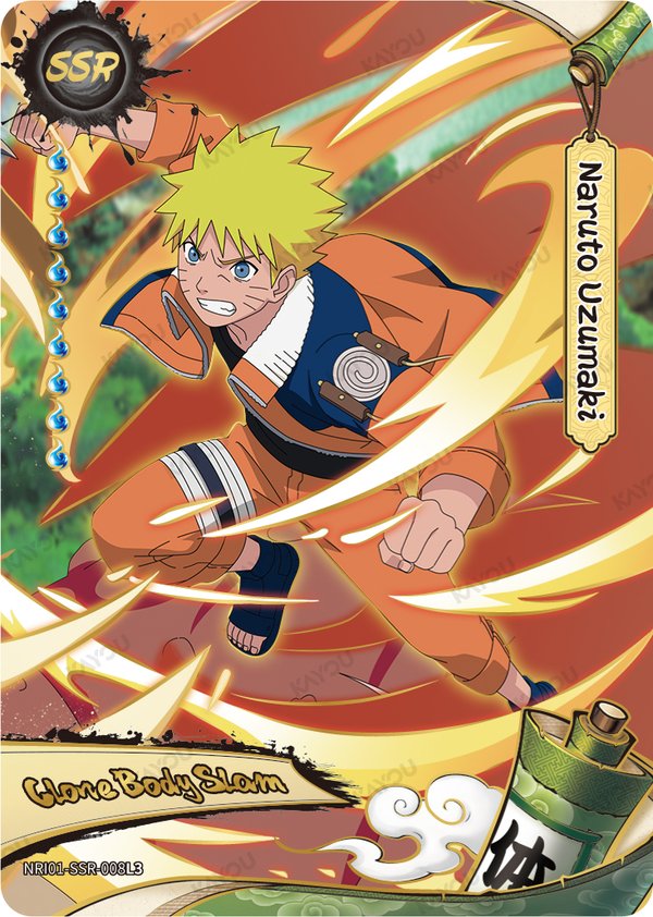 Naruto Uzumaki NRI01-SSR-008L3 card from Earth Scroll Series 1