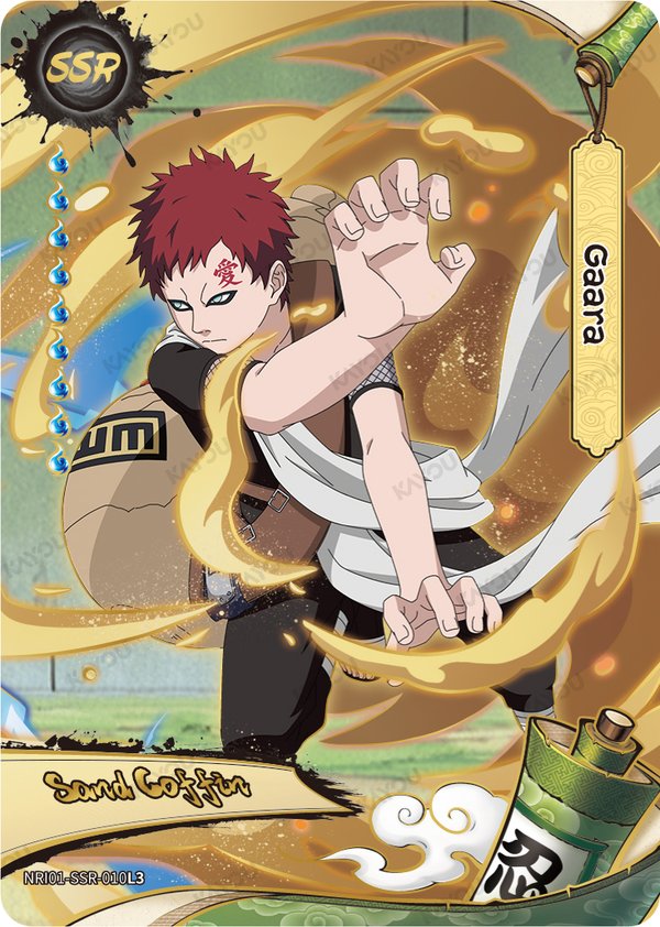 Gaara NRI01-SSR-010L3 card from Earth Scroll Series 1