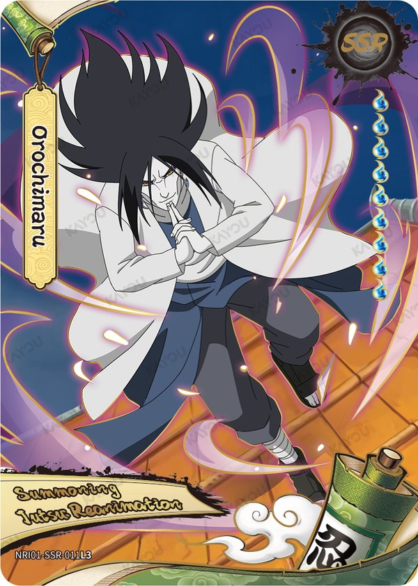 Orochimaru NRI01-SSR-011L3 card from Earth Scroll Series 1