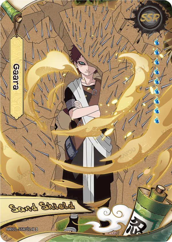 Gaara NRI01-SSR-014L3 card from Earth Scroll Series 1