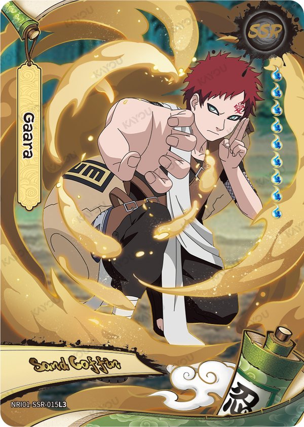Gaara NRI01-SSR-015L3 card from Earth Scroll Series 1