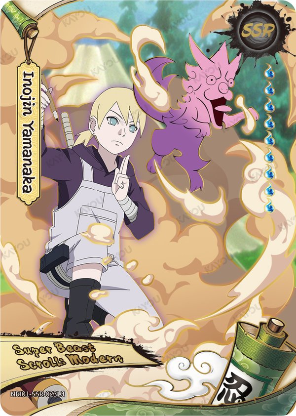 Inojin Yamanaka NRI01-SSR-023L3 card from Earth Scroll Series 1