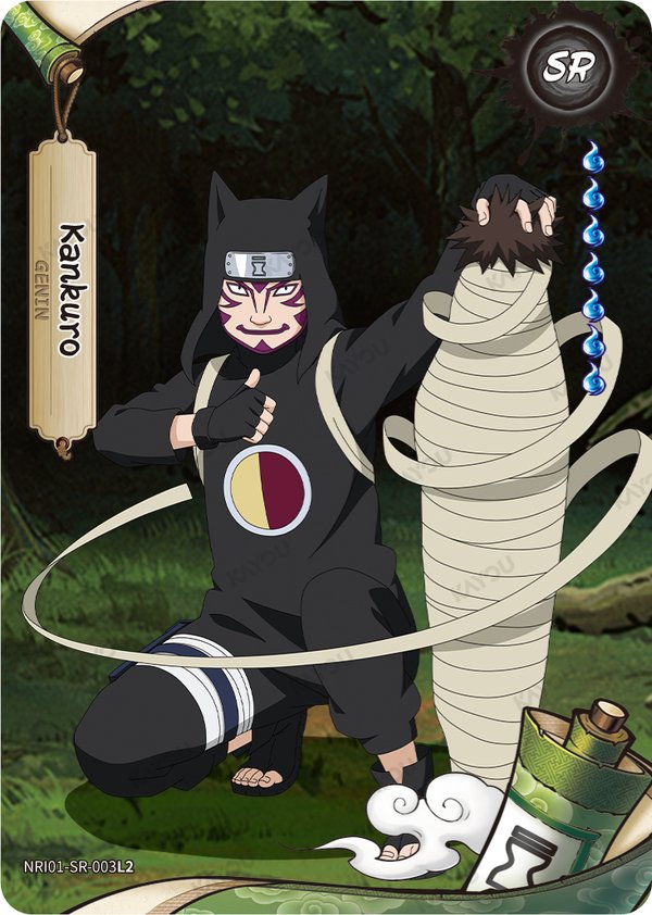 Kankuro NRI01-SR-003L2 card from Earth Scroll Series 1