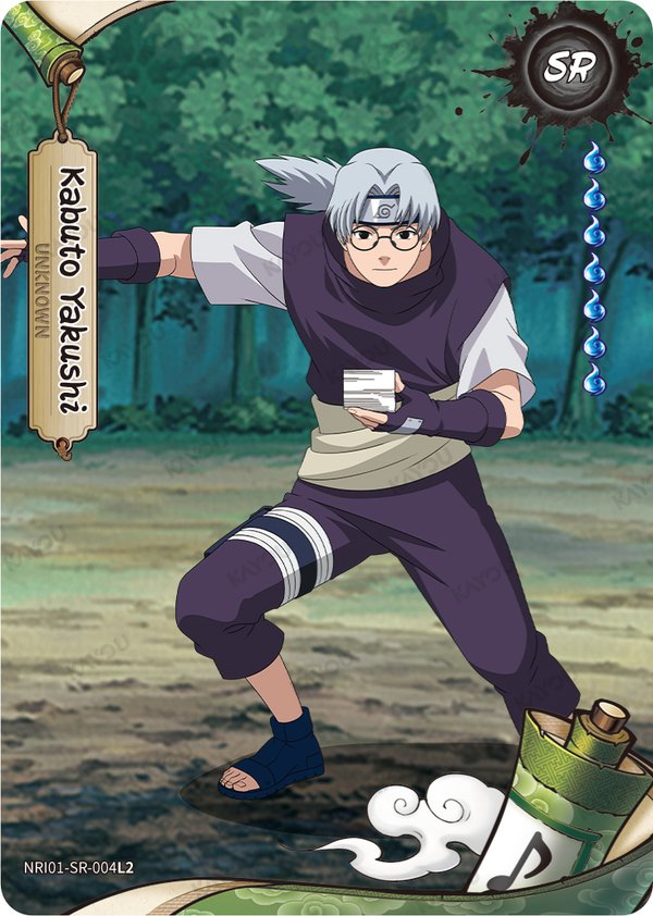 Kabuto Yakushi NRI01-SR-004L2 card from Earth Scroll Series 1