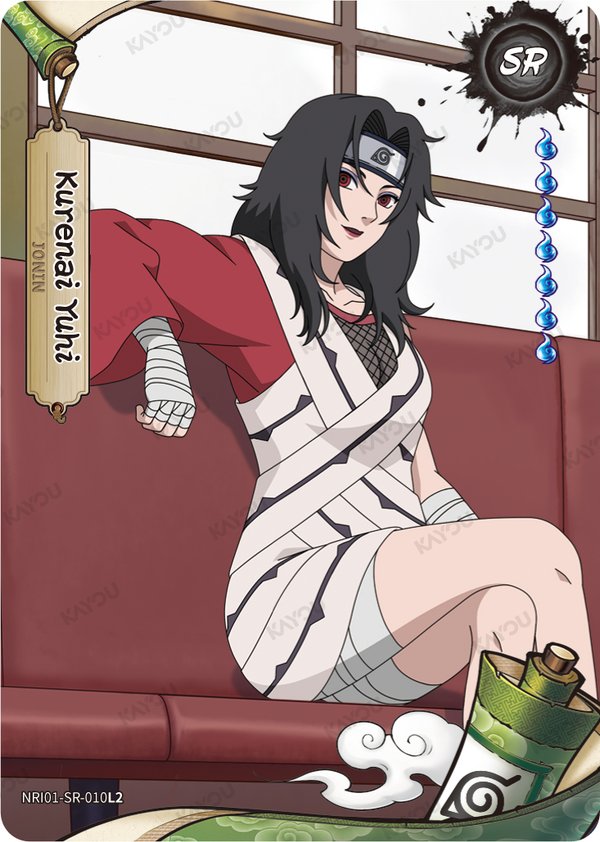 Kurenai Yuhi NRI01-SR-010L2 card from Earth Scroll Series 1