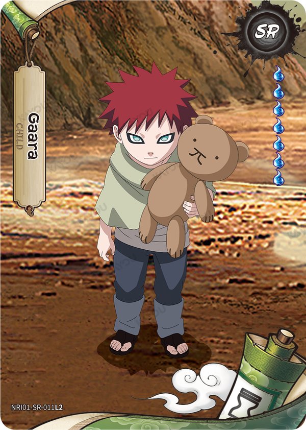 Gaara NRI01-SR-011L2 card from Earth Scroll Series 1