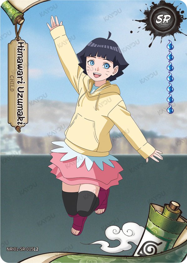 Himawari Uzumaki NRI01-SR-015L2 card from Earth Scroll Series 1