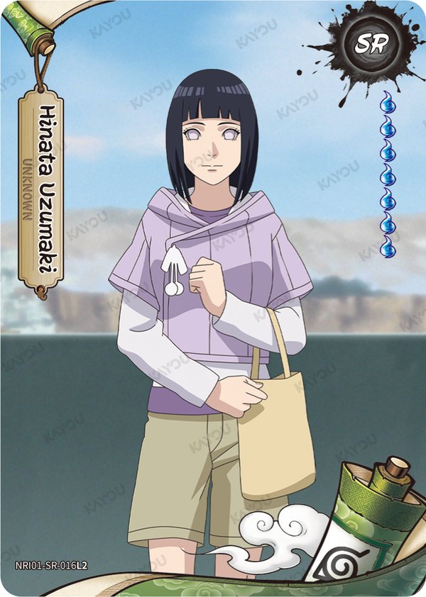 Hinata Uzumaki NRI01-SR-016L2 card from Earth Scroll Series 1
