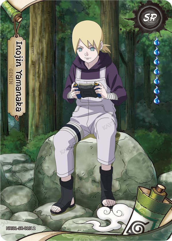 Inojin Yamanaka NRI01-SR-019L2 card from Earth Scroll Series 1