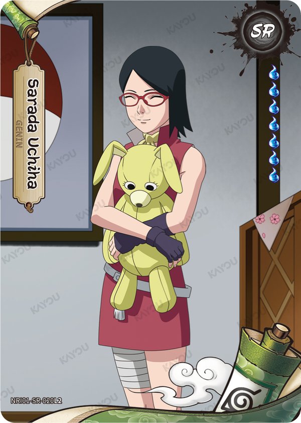 Sarada Uchiha NRI01-SR-020L2 card from Earth Scroll Series 1