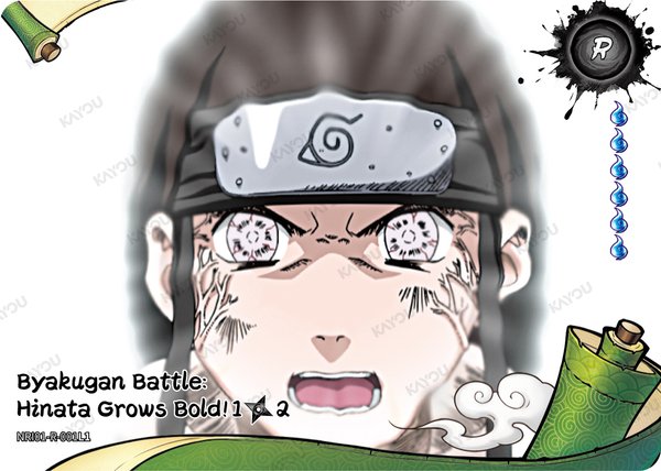 Byakugan Battle: Hinata Grows Bold! 1/2 NRI01-R-001L1 card from Earth Scroll Series 1