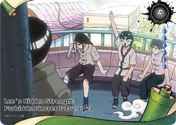 Lee's Hidden Strength: Forbidden Secret Jutsu! 1/3 NRI01-R-010L1 card from Earth Scroll Series 1