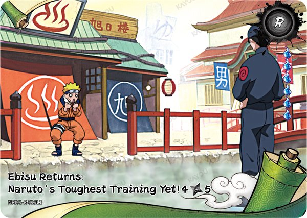 Ebisu Returns: Naruto's Toughest Training Yet! 4/5 NRI01-R-019L1 card from Earth Scroll Series 1