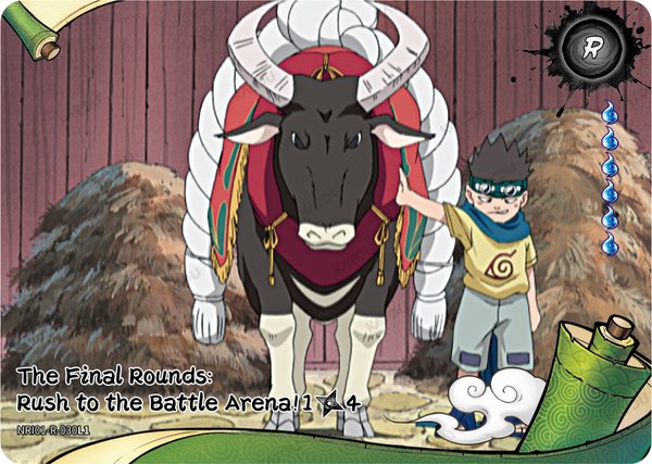 The Final Rounds: Rush to the Battle Arena! 1/4 NRI01-R-030L1 card from Earth Scroll Series 1