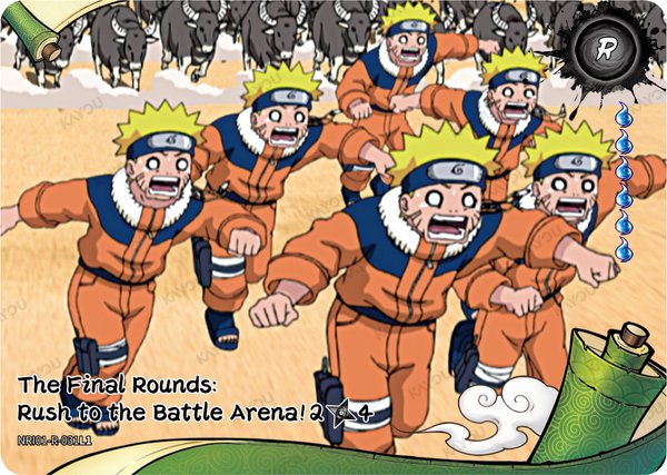 The Final Rounds: Rush to the Battle Arena! 2/4 NRI01-R-031L1 card from Earth Scroll Series 1