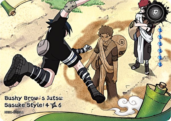 Bushy Brow's Jutsu: Sasuke Style! 4/6 NRI01-R-039L1 card from Earth Scroll Series 1