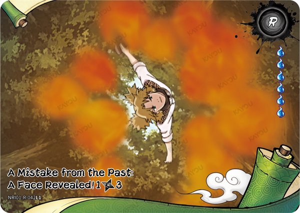 A Mistake from the Past: A Face Revealed! 1/3 NRI01-R-042L1 card from Earth Scroll Series 1