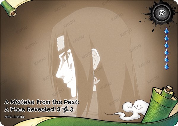 A Mistake from the Past: A Face Revealed! 2/3 NRI01-R-043L1 card from Earth Scroll Series 1