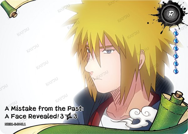 A Mistake from the Past: A Face Revealed! 3/3 NRI01-R-044L1 card from Earth Scroll Series 1