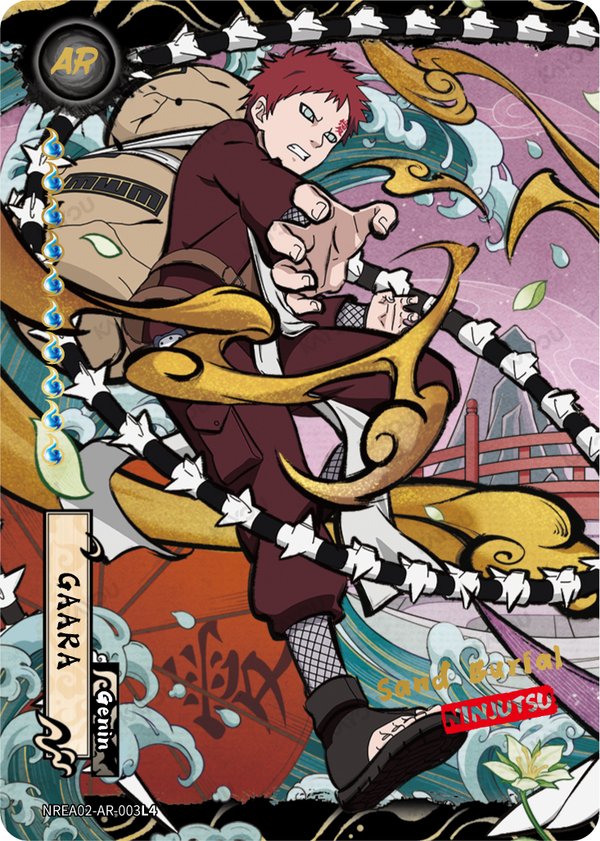 Gaara NREA02-AR-003L4 card from Earth Scroll Series 2