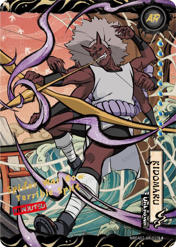 Kidomaru NREA02-AR-010L4 card from Earth Scroll Series 2