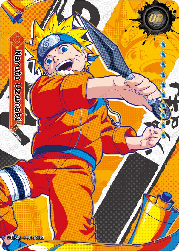 Naruto Uzumaki NREA02-◇UR-001L3 card from Earth Scroll Series 2