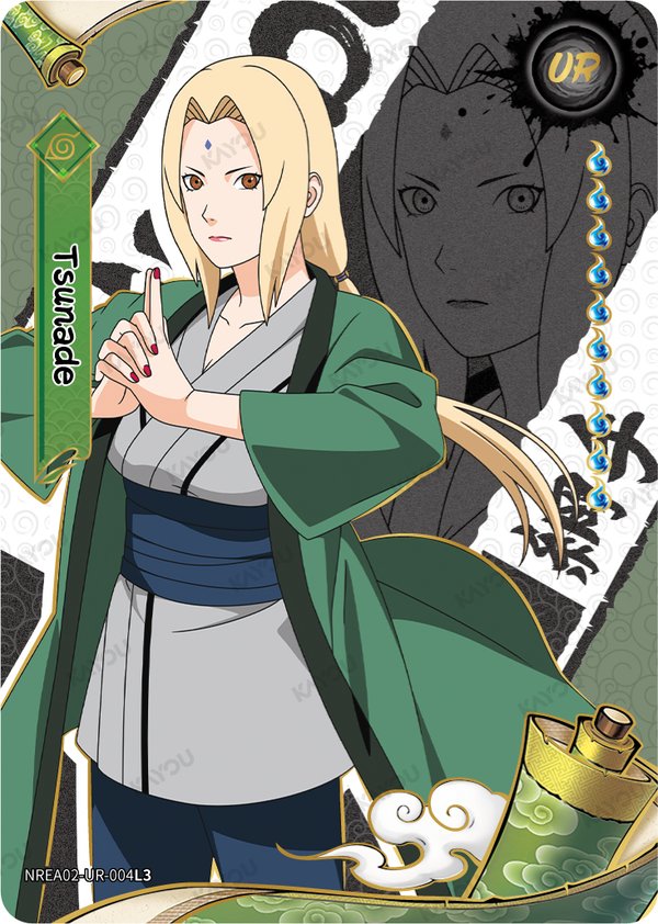 Tsunade NREA02-UR-004L3 card from Earth Scroll Series 2