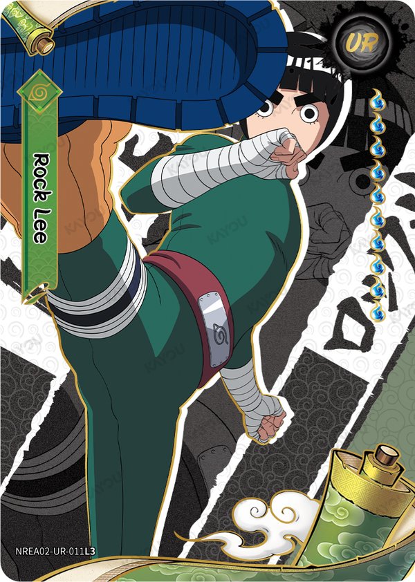 Rock Lee NREA02-UR-011L3 card from Earth Scroll Series 2