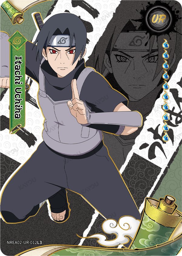Itachi Uchiha NREA02-UR-012L3 card from Earth Scroll Series 2