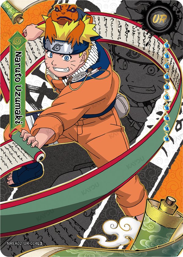 Naruto Uzumaki NREA02-UR-014L3 card from Earth Scroll Series 2