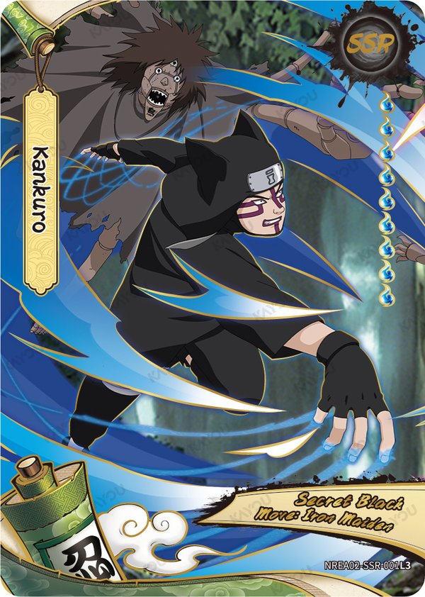 Kankuro NREA02-SSR-001L3 card from Earth Scroll Series 2