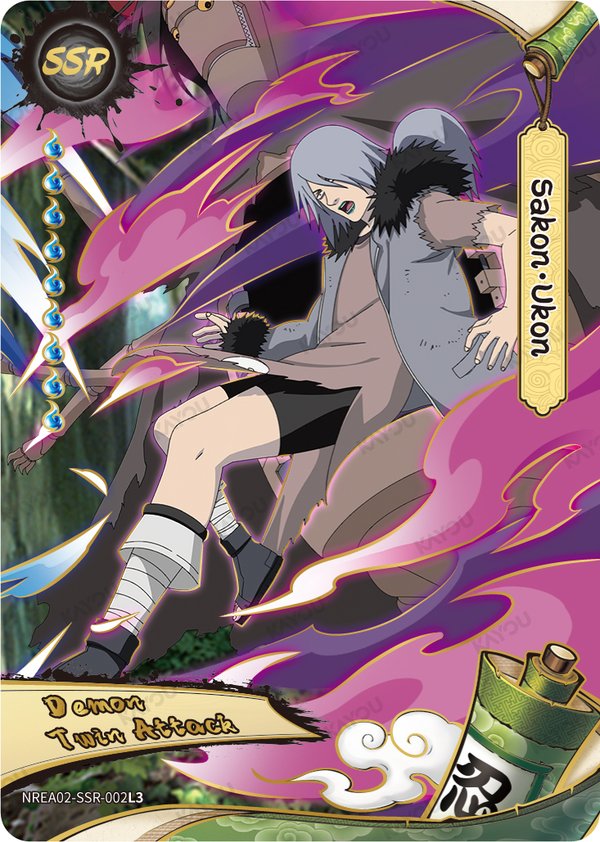 Sakon Ukon NREA02-SSR-002L3 card from Earth Scroll Series 2