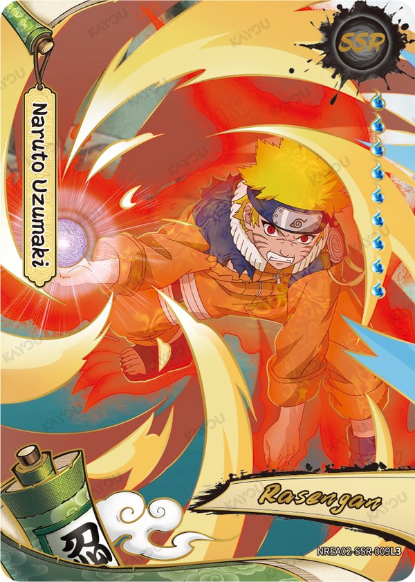 Naruto Uzumaki NREA02-SSR-009L3 card from Earth Scroll Series 2