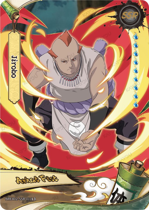 Jirobo NREA02-SSR-011L3 card from Earth Scroll Series 2