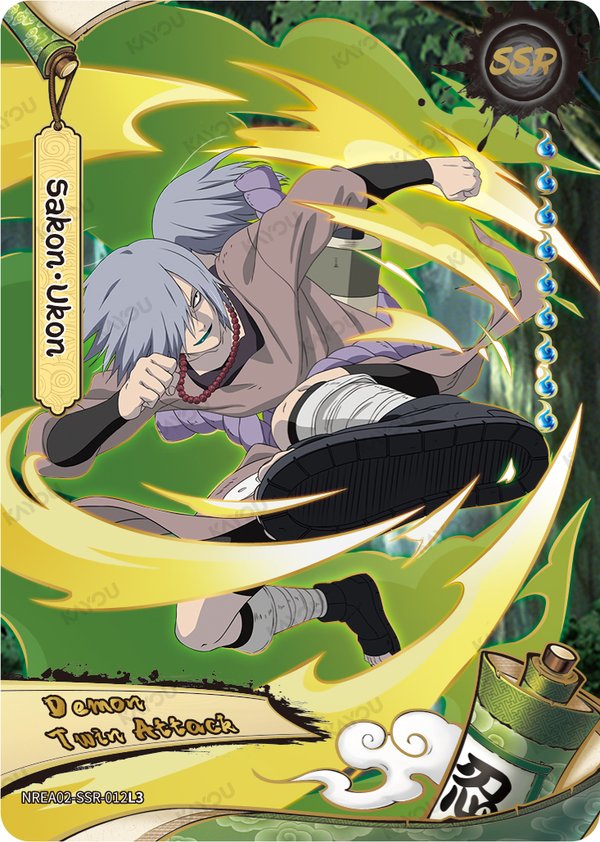 Sakon Ukon NREA02-SSR-012L3 card from Earth Scroll Series 2
