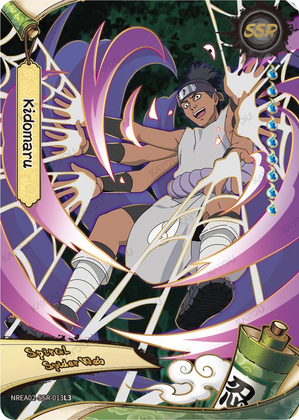 Kidomaru NREA02-SSR-013L3 card from Earth Scroll Series 2