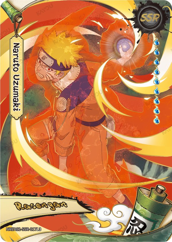 Naruto Uzumaki NREA02-SSR-017L3 card from Earth Scroll Series 2
