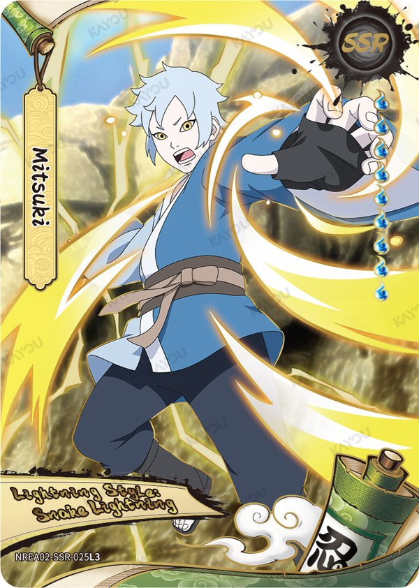 Mitsuki NREA02-SSR-025L3 card from Earth Scroll Series 2