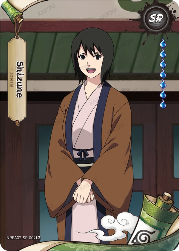 Shizune NREA02-SR-002L2 card from Earth Scroll Series 2