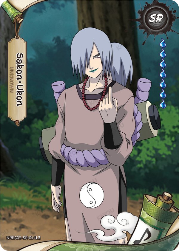 Sakon Ukon NREA02-SR-014L2 card from Earth Scroll Series 2