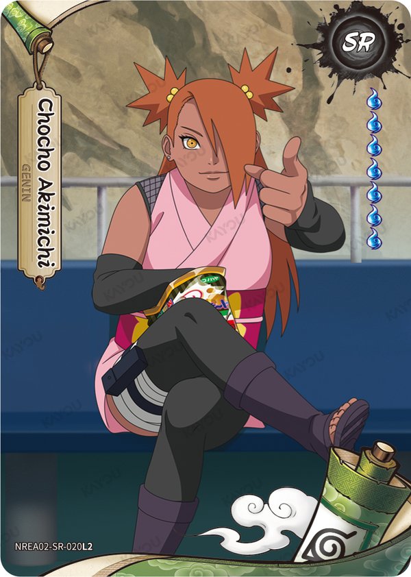 Chocho Akimichi NREA02-SR-020L2 card from Earth Scroll Series 2