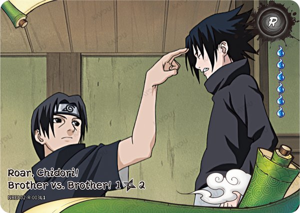Roar, Chidori! Brother vs. Brother! 1/2 NREA02-R-003L1 card from Earth Scroll Series 2