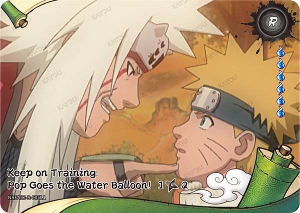 Keep on Training: Pop Goes the Water Balloon! 1/2 NREA02-R-005L1 card from Earth Scroll Series 2