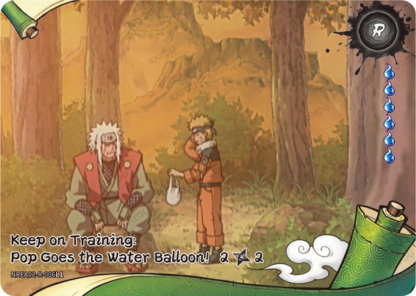 Keep on Training: Pop Goes the Water Balloon! 2/2 NREA02-R-006L1 card from Earth Scroll Series 2
