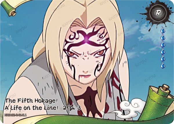 The Fifth Hokage! A Life on the Line! 2/3 NREA02-R-014L1 card from Earth Scroll Series 2
