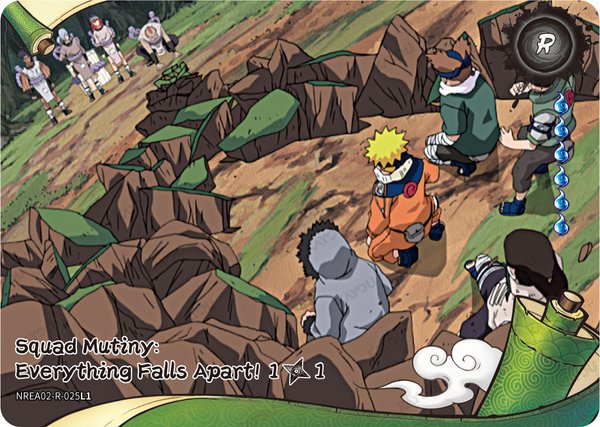 Squad Mutiny: Everything Falls Apart! 1/1 NREA02-R-025L1 card from Earth Scroll Series 2