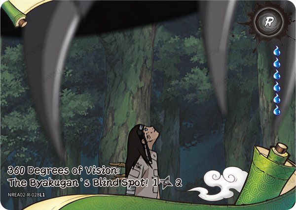 360 Degrees of Vision: The Byakugan’s Blind Spot! 1/2 NREA02-R-028L1 card from Earth Scroll Series 2